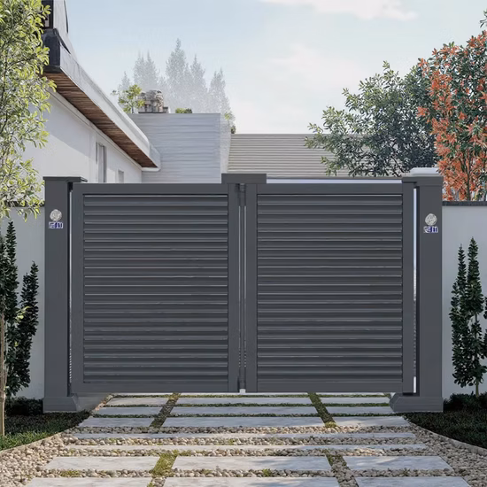 Portão escolar dobrável automático de alumínio de alta qualidade