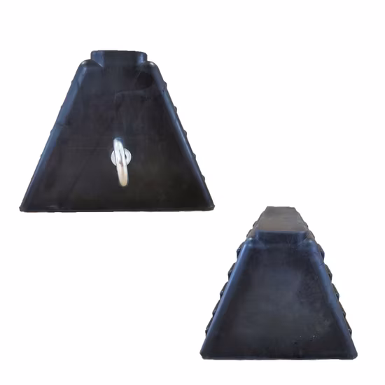 Calço de roda de caminhão de borracha para rolha de roda de bloco de caminhão de carro RV com alças